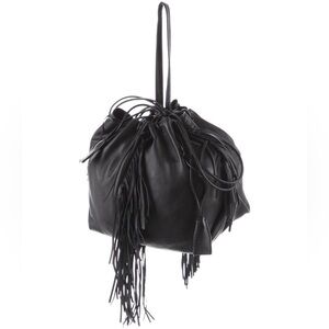 ‼️CLOSET CLOSING FINAL DAYS ‼️ Kara Black Fringe mini Bucket Bag‎